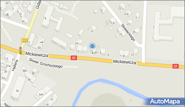 Starogard Gdański, Mickiewicza Adama, 4, mapa Starogard Gdański