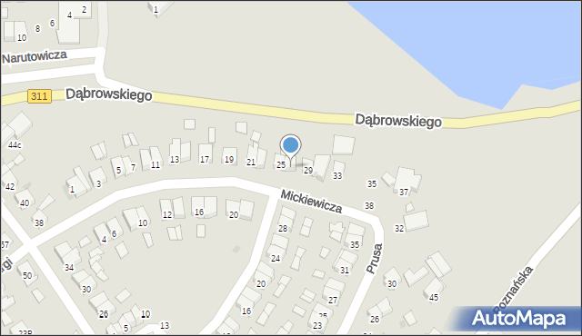 Stęszew, Mickiewicza Adama, 27, mapa Stęszew