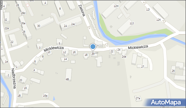 Stronie Śląskie, Mickiewicza Adama, 20, mapa Stronie Śląskie
