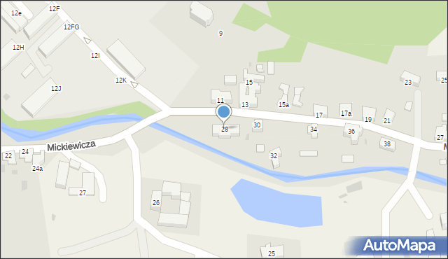Stronie Śląskie, Mickiewicza Adama, 28, mapa Stronie Śląskie