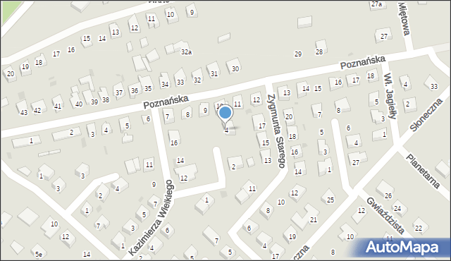 Strzelce Krajeńskie, Mieszka I, 4, mapa Strzelce Krajeńskie