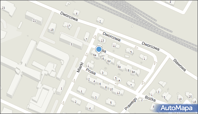 Strzelce Opolskie, Miarki Karola, 6b, mapa Strzelce Opolskie