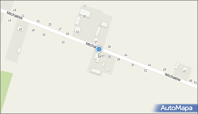 Strzelce Wielkie, Michałów, 24, mapa Strzelce Wielkie