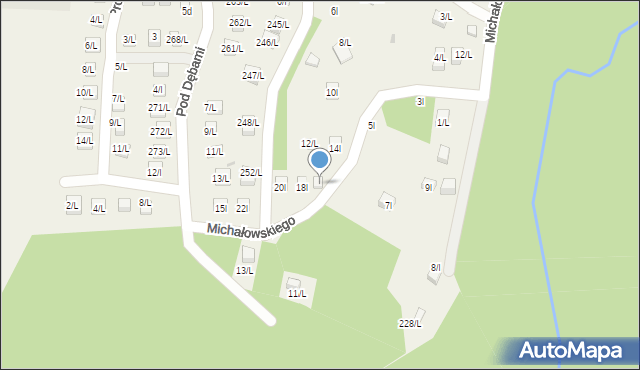 Sulistrowiczki, Michałowskiego Borysa, prof., 16l, mapa Sulistrowiczki