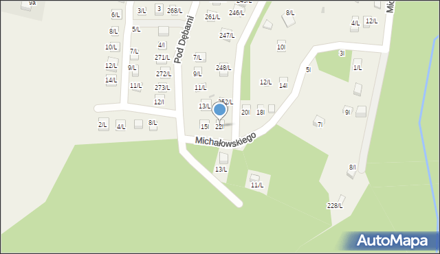 Sulistrowiczki, Michałowskiego Borysa, prof., 22l, mapa Sulistrowiczki