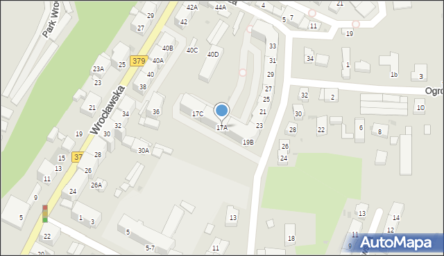 Świdnica, Mieszka I, 17A, mapa Świdnicy