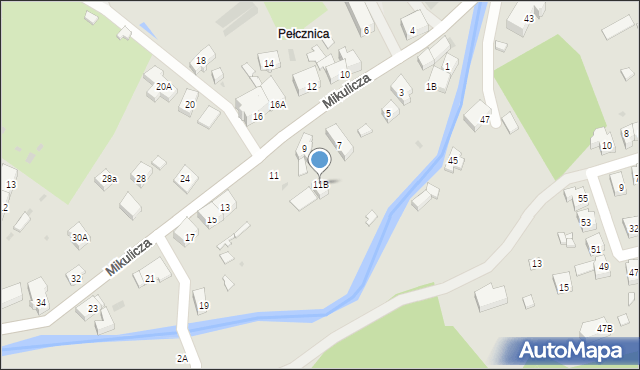 Świebodzice, Mikulicza Jana, 11B, mapa Świebodzice