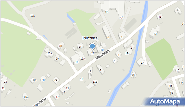 Świebodzice, Mikulicza Jana, 12, mapa Świebodzice