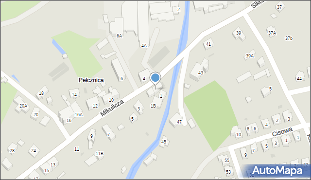 Świebodzice, Mikulicza Jana, 1A, mapa Świebodzice