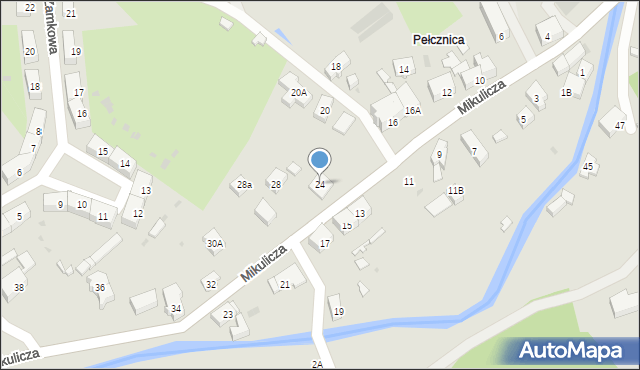 Świebodzice, Mikulicza Jana, 24, mapa Świebodzice