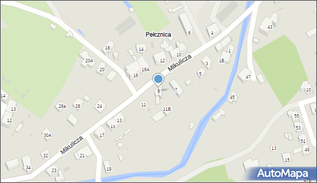 Świebodzice, Mikulicza Jana, 9, mapa Świebodzice