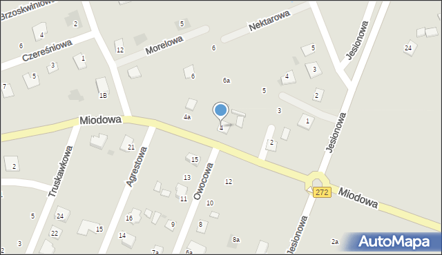 Świecie, Miodowa, 4, mapa Świecie