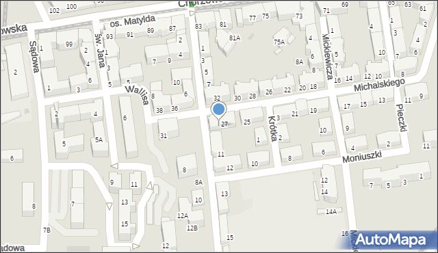 Świętochłowice, Michalskiego Józefa, ks., 29, mapa Świętochłowice