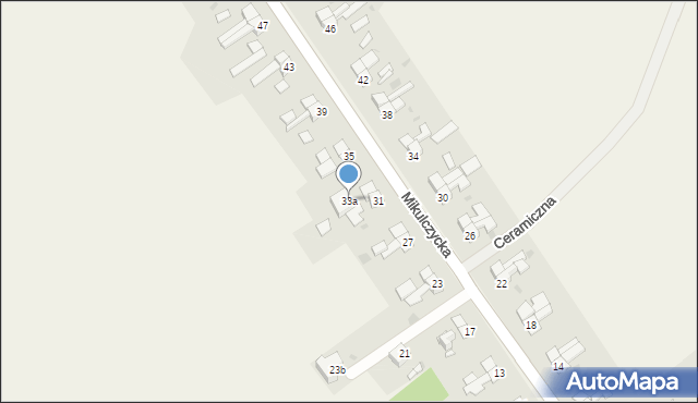 Świętoszowice, Mikulczycka, 33a, mapa Świętoszowice