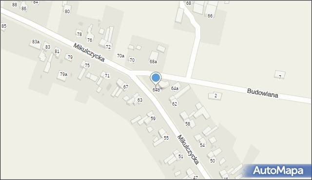 Świętoszowice, Mikulczycka, 64b, mapa Świętoszowice