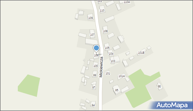 Sypniewo, Mickiewicza Adama, 106, mapa Sypniewo