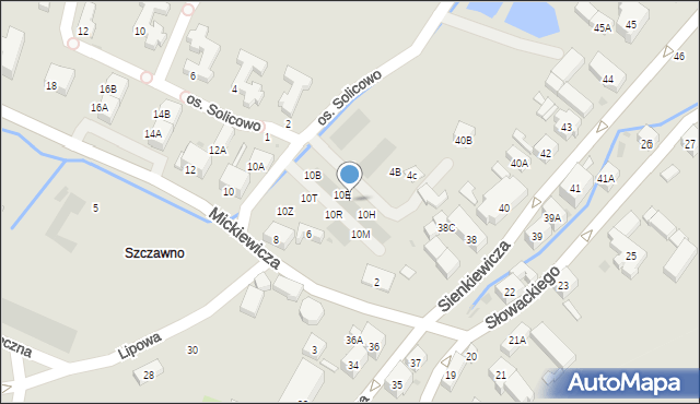 Szczawno-Zdrój, Mickiewicza Adama, 10F, mapa Szczawno-Zdrój