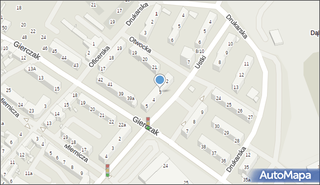 Szczecin, Mianowskiego Józefa, 3, mapa Szczecina