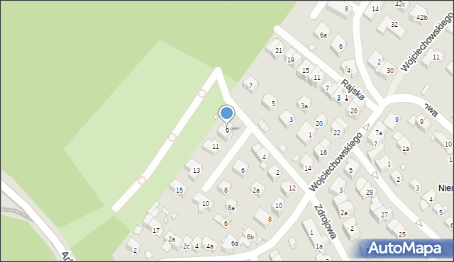 Szczecin, Milewskiego Tadeusza, 9, mapa Szczecina