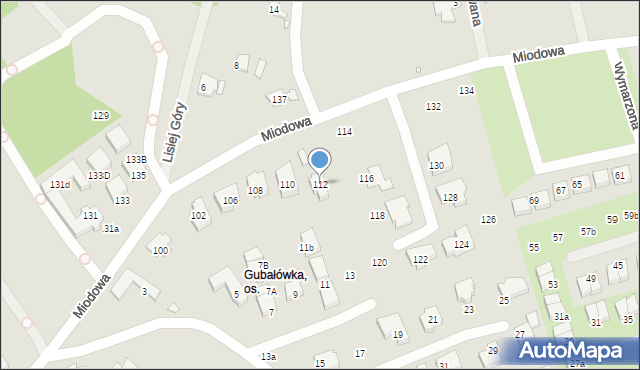 Szczecin, Miodowa, 112, mapa Szczecina