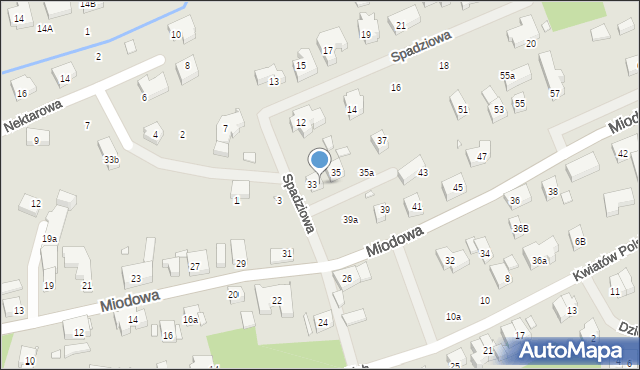 Szczecin, Miodowa, 33a, mapa Szczecina