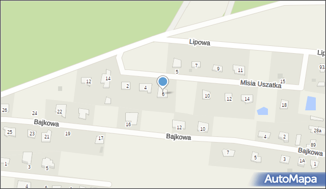 Szembekowo, Misia Uszatka, 6, mapa Szembekowo