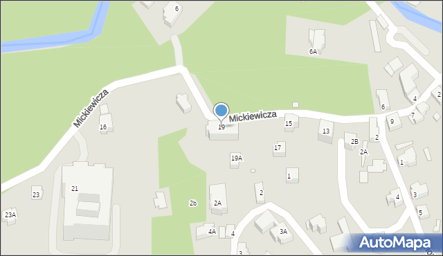 Szklarska Poręba, Mickiewicza Adama, 19, mapa Szklarska Poręba