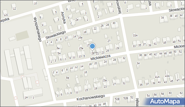 Szubin, Mickiewicza Adama, 19, mapa Szubin