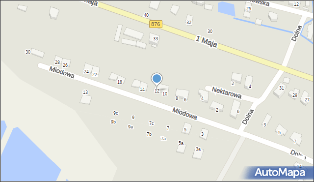 Tarczyn, Miodowa, 12, mapa Tarczyn