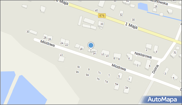 Tarczyn, Miodowa, 16, mapa Tarczyn