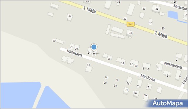 Tarczyn, Miodowa, 22, mapa Tarczyn