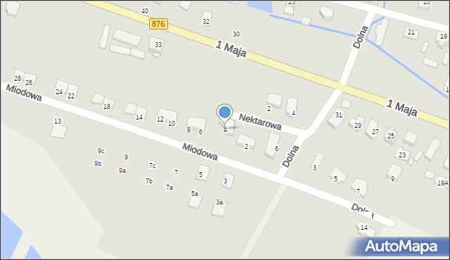 Tarczyn, Miodowa, 4, mapa Tarczyn