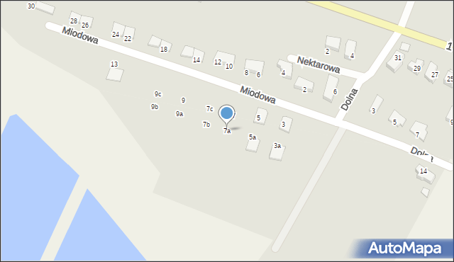 Tarczyn, Miodowa, 7a, mapa Tarczyn