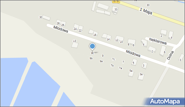 Tarczyn, Miodowa, 9c, mapa Tarczyn