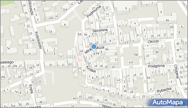 Tczew, Mickiewicza Adama, 4, mapa Tczew