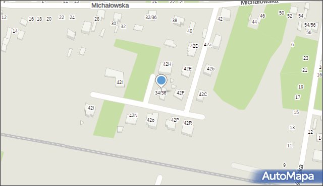 Tomaszów Mazowiecki, Michałowska, 34/36, mapa Tomaszów Mazowiecki