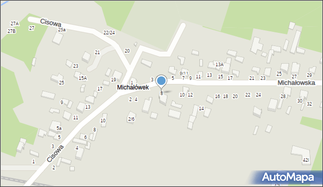 Tomaszów Mazowiecki, Michałowska, 8, mapa Tomaszów Mazowiecki