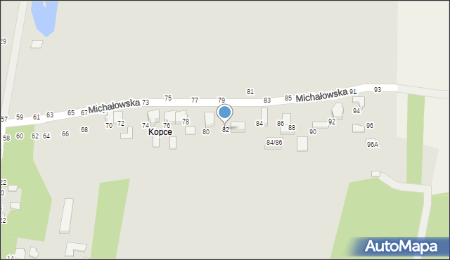 Tomaszów Mazowiecki, Michałowska, 82, mapa Tomaszów Mazowiecki