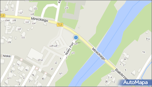 Tomaszów Mazowiecki, Mireckiego, 120, mapa Tomaszów Mazowiecki