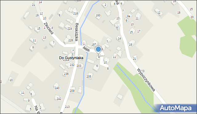 Trzebinia, Miła, 4, mapa Trzebinia