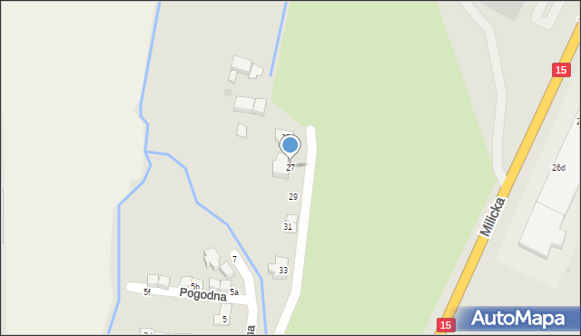 Trzebnica, Milicka, 27, mapa Trzebnica