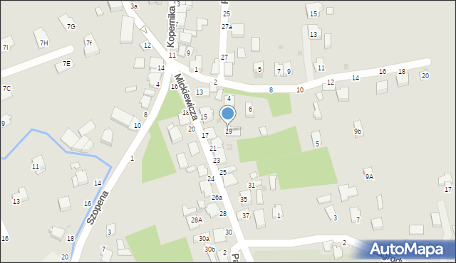 Tyczyn, Mickiewicza Adama, 19, mapa Tyczyn