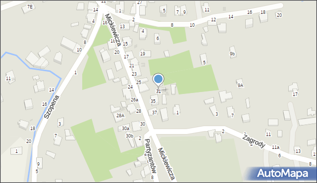 Tyczyn, Mickiewicza Adama, 31, mapa Tyczyn