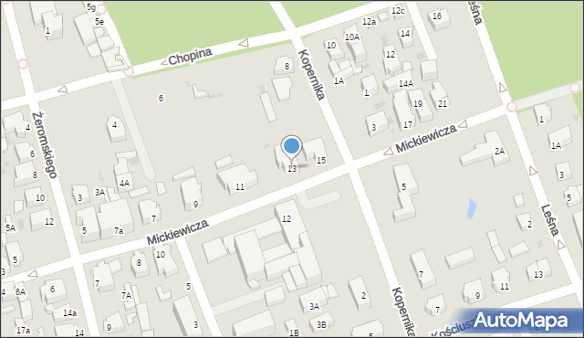 Ustka, Mickiewicza Adama, 13, mapa Ustka
