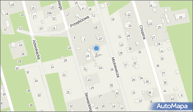 Ustronie, Mickiewicza Adama, 22, mapa Ustronie