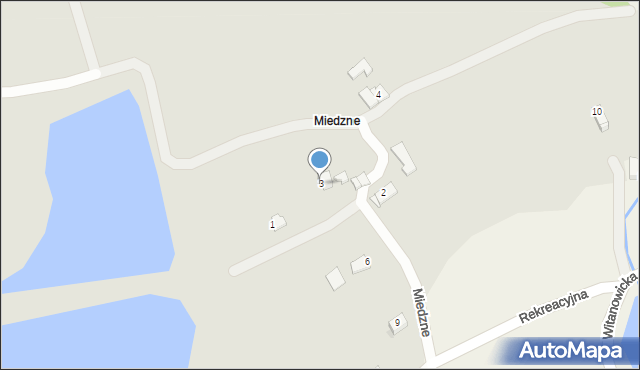 Wadowice, Miedzne, 3, mapa Wadowice