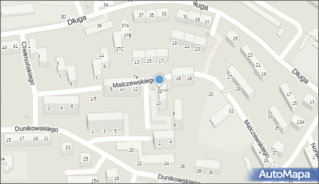 Wałbrzych, Michałowskiego Piotra, 12, mapa Wałbrzycha