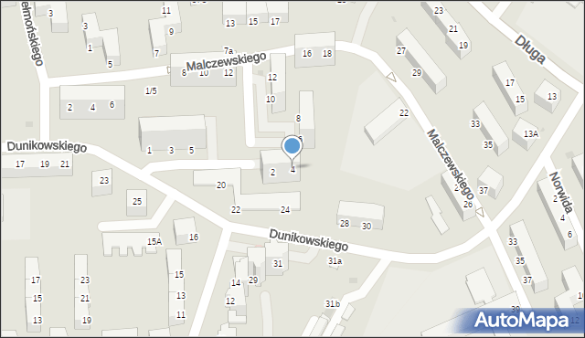 Wałbrzych, Michałowskiego Piotra, 4, mapa Wałbrzycha