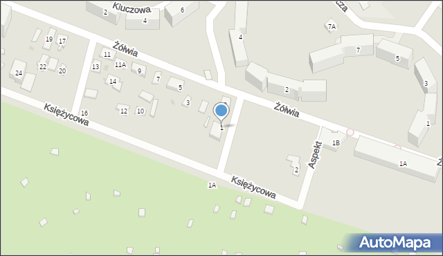 Warszawa, Mistrzowska, 1, mapa Warszawy