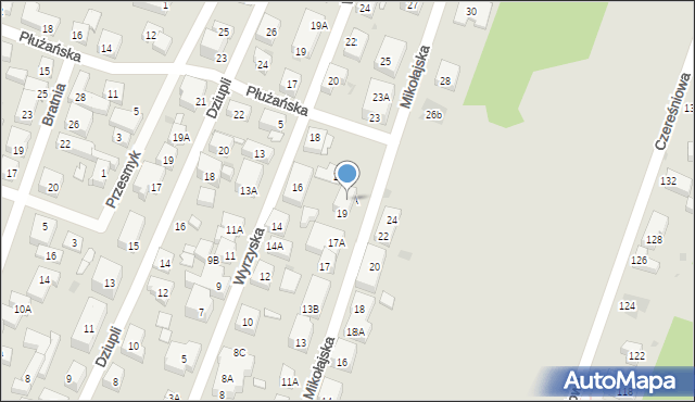 Warszawa, Mikołajska, 19A, mapa Warszawy